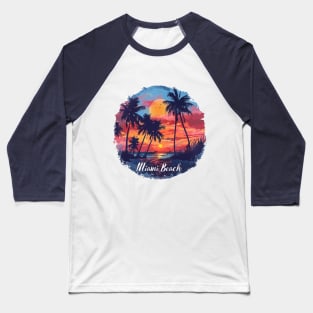 Miami Beach Florida Baseball T-Shirt